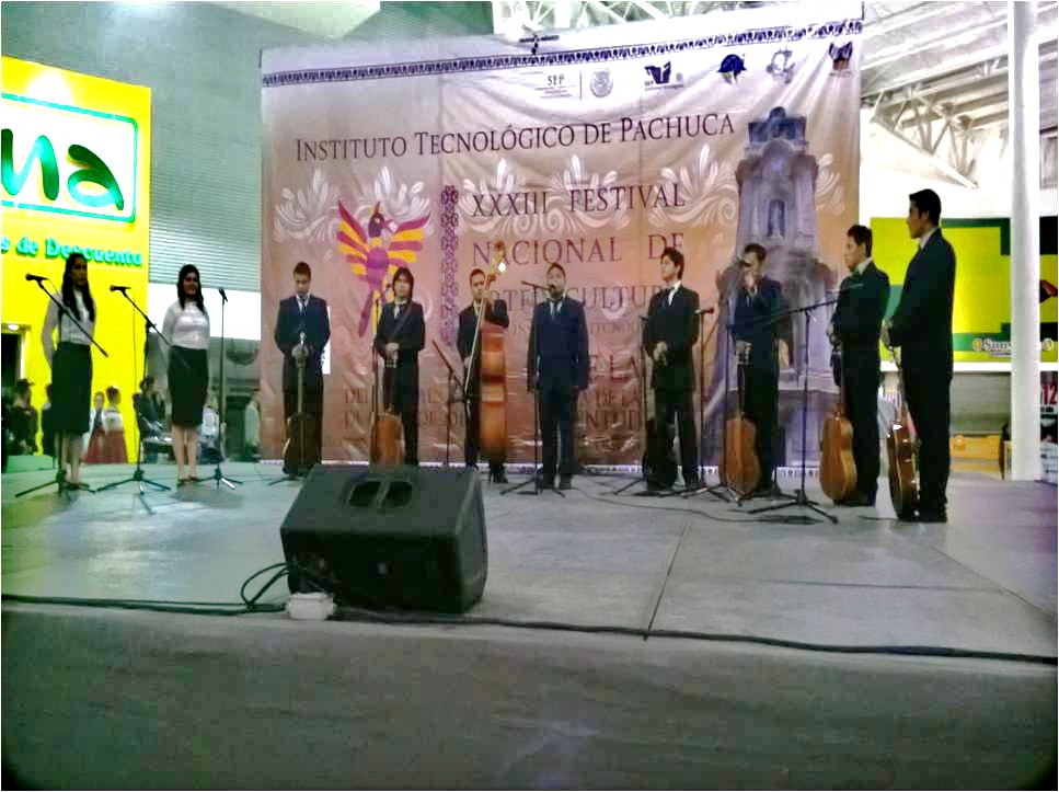 LA RONDALLA LUZ DE LUNA DEL ITSMACUSPANA PARTICIPA EN EL “XXXIII FESTIVAL NACIONAL DE ARTE Y CULTURA”, EN PACHUCA HIDALGO.