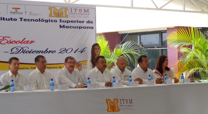 EL INSTITUTO TECNOLÓGICO SUPERIOR DE MACUSPANA LLEVO A CABO LA CEREMONIA DE INAUGURACIÓN DEL PERIODO ESCOLAR AGOSTO – DICIEMBRE DE 2014