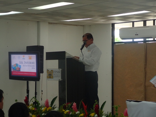 RINDE PRIMER INFORME DE ACTIVIDADES EL L.C.P. LORENZO CHACÓN PÉREZ, DIRECTOR GENERAL DEL ITSM.