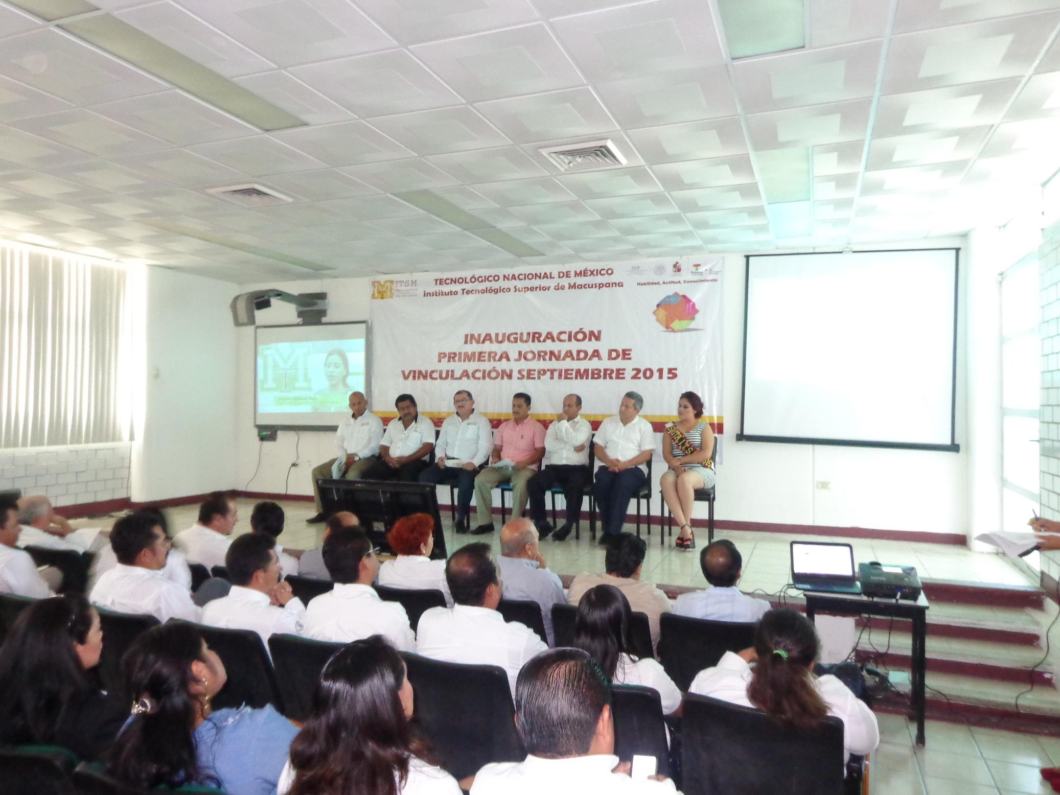 REALIZA EL INSTITUTO TECNOLÓGICO SUPERIOR DE MACUSPANA, 1ra. JORNADA DE VINCULACIÓN.