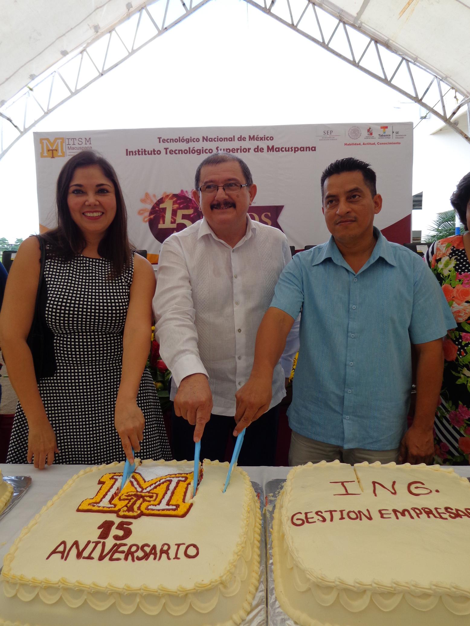 CELEBRA SU DÉCIMO QUINTO ANIVERSARIO EL INSTITUTO TECNOLÓGICO SUPERIOR DE MACUSPANA.