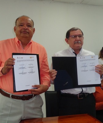 FIRMAN CONVENIO DE COLABORACIÓN EL ITSM Y LA SEDAFOP