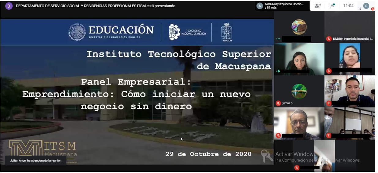 PANEL EMPRESARIAL “EMPRENIDIENTO: CÓMO INICIAR UN NUEVO NEGOCIO SIN DINERO”