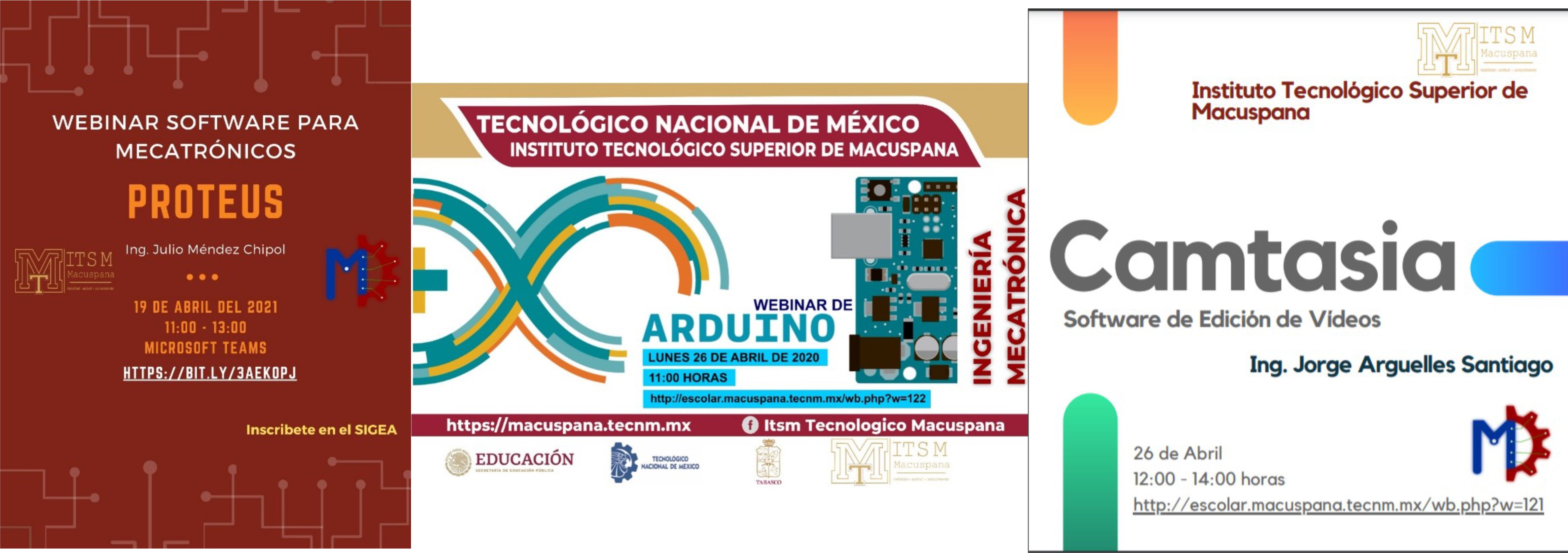 WEBINARS DE LA CARRERA ING. MECATRÓNICA