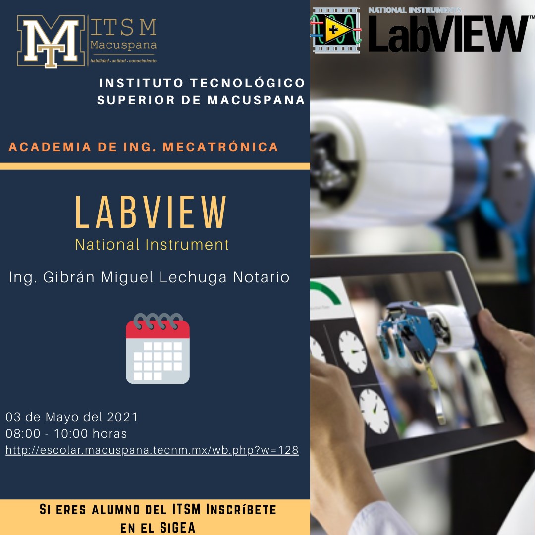 WEBINAR “LABVIEW” DE INGENIERÍA MECATRÓNICA