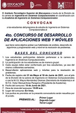 4TO CONCURSO DE DESARROLLO DE APLICACIONES WEB Y MÓVILES