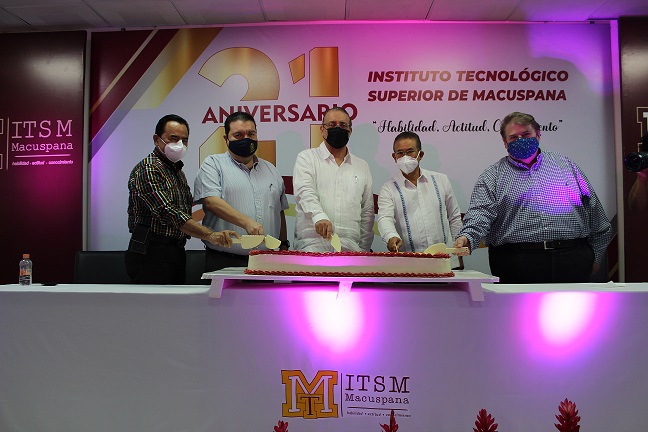 CELEBRA EL INSTITUTO TECNOLÓGICO SUPERIOR DE MACUSPANA SU 21 ANIVERSARIO DE FUNDACIÓN.