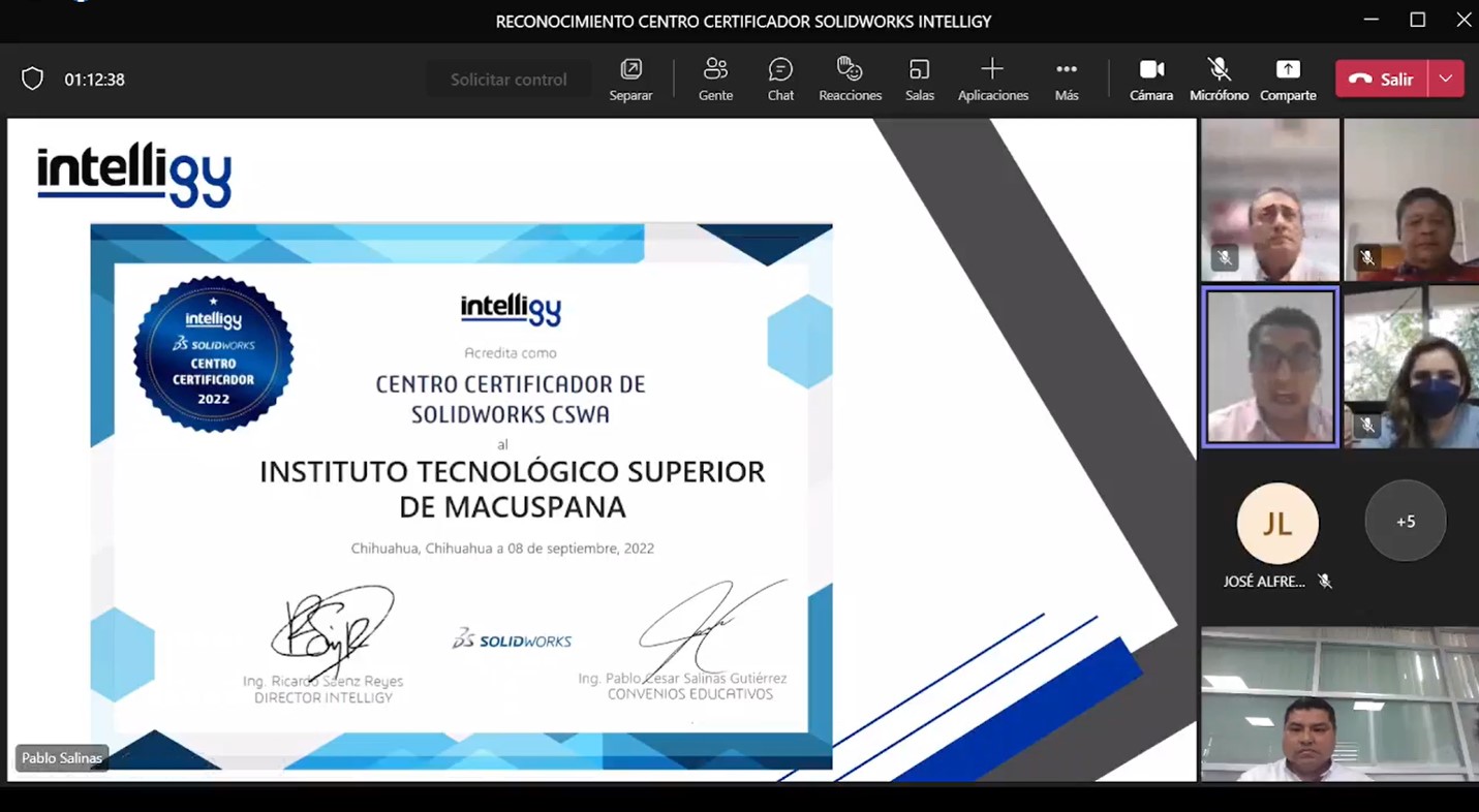 ENTREGA DE CERTIFICADOS DE SOLIDWORKS NIVEL BÁSICO (CSWA).