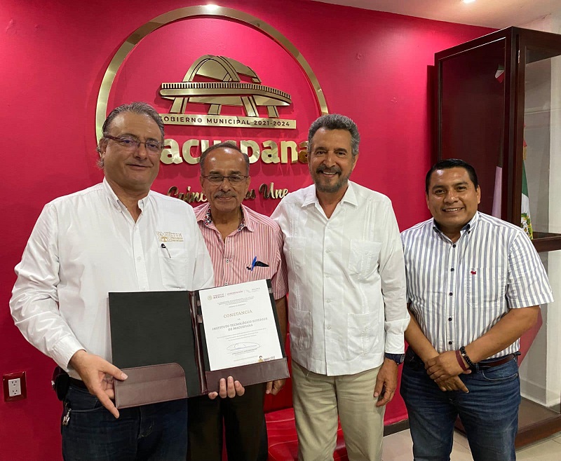 RECIBE EL ITSM CONSTANCIAS COMO INSTANCIA REVISORA DE LA GUÍA DE DESEMPEÑO MUNICIPAL DEL MUNICIPIO DE MACUSPANA 2022-2024.