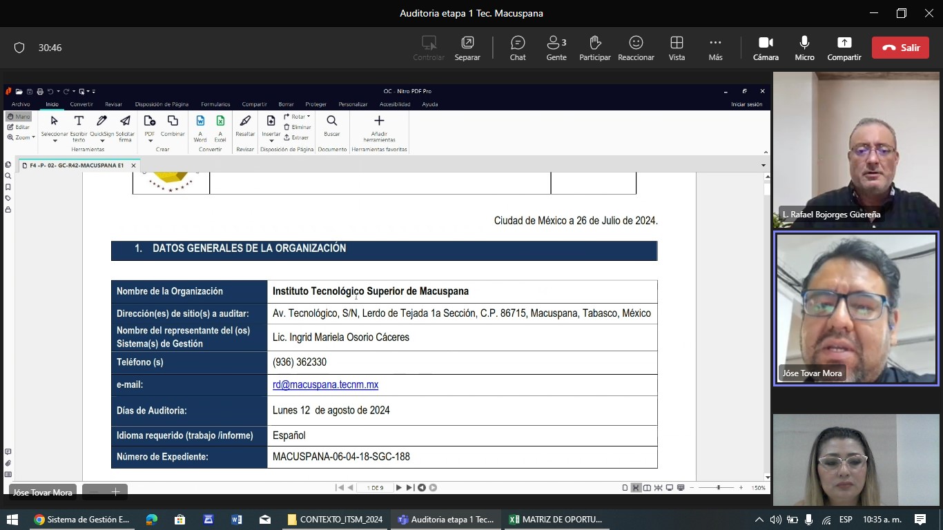 Inicia proceso de Recertificación bajo la norma ISO 9001:2015.