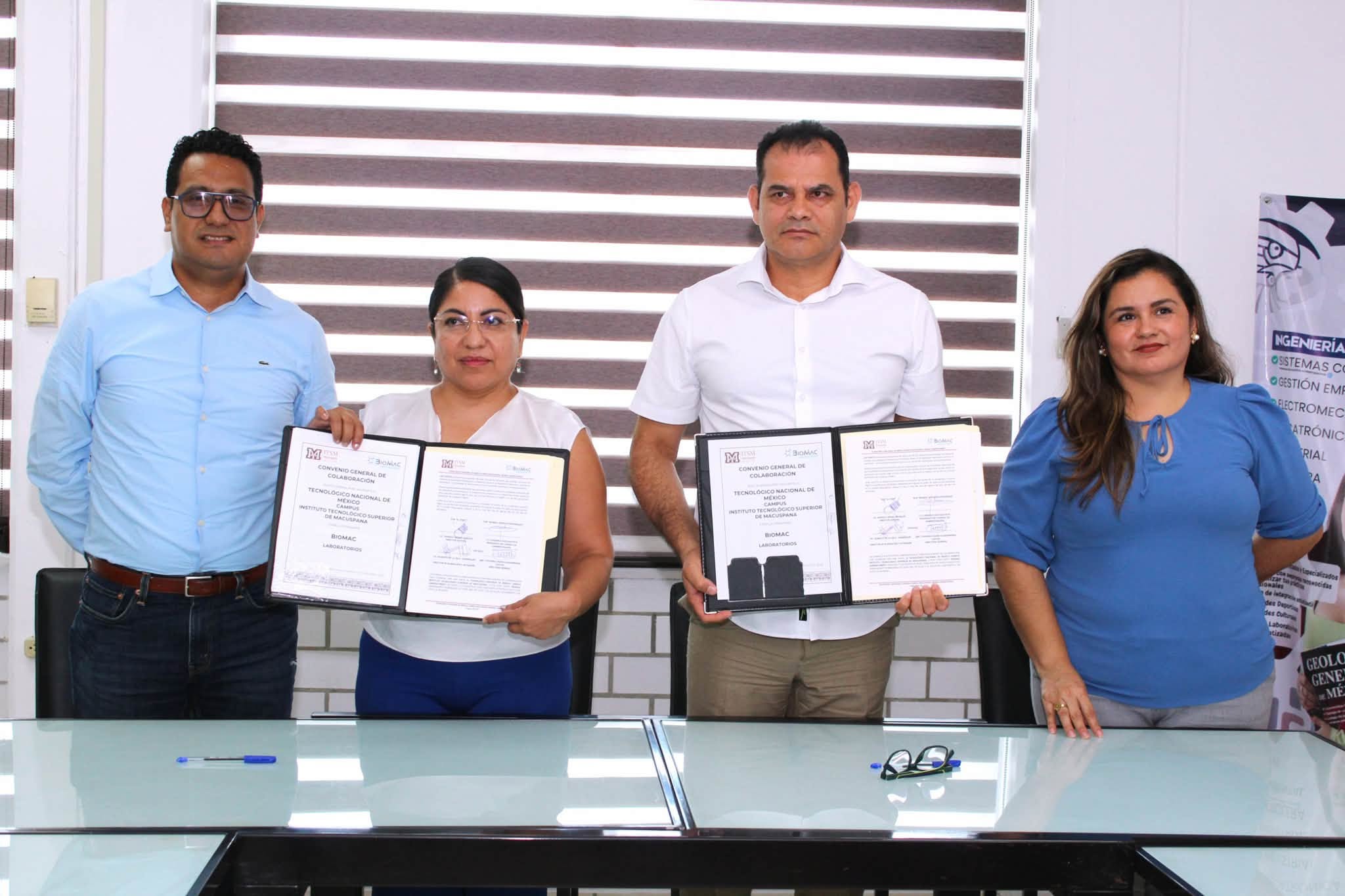 FIRMA DE CONVENIO ITSM-BIOMAC LABORATORIOS